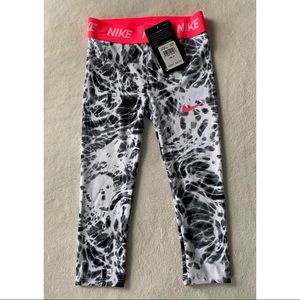 Black and White print NIKE toddler leggings